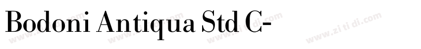 Bodoni Antiqua Std C字体转换